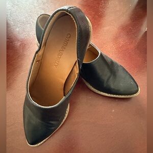 Black boot shoes worn 1 time like new size 9